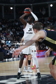 2024-01-12 - Mbaye NDIAYE of Lyon during the Turkish Airlines EuroLeague basketball match between LDLC ASVEL Villeurbanne and Alba Berlin on January 12, 2024 at Astroballe in Villeurbanne, France - BASKETBALL - EUROLEAGUE - ASVEL V ALBA BERLIN - EUROLEAGUE - BASKETBALL