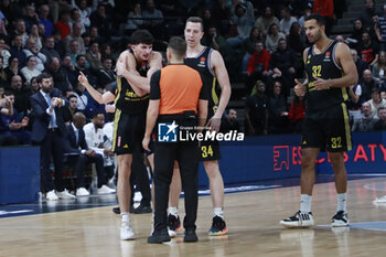 2024-01-12 - Gabriele PROCIDA of Alba Berlin and Justin BEAN of Alba Berlin and referee during the Turkish Airlines EuroLeague basketball match between LDLC ASVEL Villeurbanne and Alba Berlin on January 12, 2024 at Astroballe in Villeurbanne, France - BASKETBALL - EUROLEAGUE - ASVEL V ALBA BERLIN - EUROLEAGUE - BASKETBALL