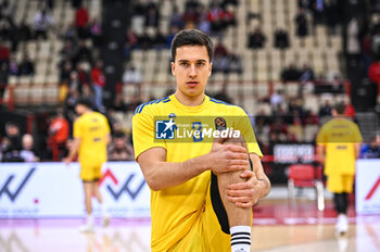 2024-01-30 - 3 Matteo Spagnolo of Alba Berlin is playing during the Euroleague, Round 24, match between Olympiacos Piraeus and Alba Berlin at Peace & Friendship
Stadium on January 30, 2024, in Piraeus, Greece. - OLYMPIACOS PIRAEUS VS ALBA BERLIN - EUROLEAGUE - BASKETBALL