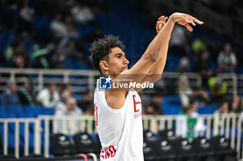 2024-01-31 - 0 Maodo Lo of EA7 Emporio Armani Milan is playing during the Euroleague, Round 24, match between Panathinaikos Aktor Athens and EA7 Emporio Armani Milan at Oaka Altion Arena on January 31, 2024, in Athens, Greece. - PANATHINAIKOS AKTOR ATHENS VS EA7 EMPORIO ARMANI MILAN - EUROLEAGUE - BASKETBALL