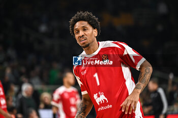 2024-01-31 - 1 Rodney Mc Gruder of EA7 Emporio Armani Milan is playing during the Euroleague, Round 24, match between Panathinaikos Aktor Athens and EA7 Emporio Armani Milan at Oaka Altion Arena on January 31, 2024, in Athens, Greece. - PANATHINAIKOS AKTOR ATHENS VS EA7 EMPORIO ARMANI MILAN - EUROLEAGUE - BASKETBALL