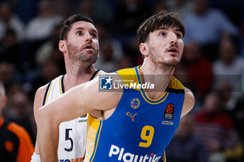 2024-01-30 - Rodolfo Fernandez Farres "Rudy" of Real Madrid and Roman Sorkin of Maccabi Tel Aviv during the Turkish Airlines EuroLeague basketball match between Real Madrid and Maccabi Playtika Tel Aviv on January 30, 2024 at Wizink Center in Madrid, Spain - BASKETBALL - EUROLEAGUE - REAL MADRID V MACCABI TEL AVIV - EUROLEAGUE - BASKETBALL