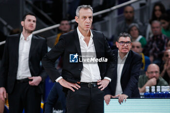 2024-01-30 - Oded Kattash, head coach of Maccabi Tel Aviv during the Turkish Airlines EuroLeague basketball match between Real Madrid and Maccabi Playtika Tel Aviv on January 30, 2024 at Wizink Center in Madrid, Spain - BASKETBALL - EUROLEAGUE - REAL MADRID V MACCABI TEL AVIV - EUROLEAGUE - BASKETBALL