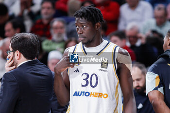 2024-01-30 - Eli John Ndiaye of Real Madrid during the Turkish Airlines EuroLeague basketball match between Real Madrid and Maccabi Playtika Tel Aviv on January 30, 2024 at Wizink Center in Madrid, Spain - BASKETBALL - EUROLEAGUE - REAL MADRID V MACCABI TEL AVIV - EUROLEAGUE - BASKETBALL