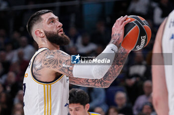 2024-01-30 - Vincent Poirier of Real Madrid during the Turkish Airlines EuroLeague basketball match between Real Madrid and Maccabi Playtika Tel Aviv on January 30, 2024 at Wizink Center in Madrid, Spain - BASKETBALL - EUROLEAGUE - REAL MADRID V MACCABI TEL AVIV - EUROLEAGUE - BASKETBALL