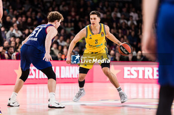 2024-02-09 - Matteo Spagnolo of Alba Berlin and Rokas Jokubaitis of Fc Barcelona during the Turkish Airlines EuroLeague basketball match between FC Barcelona and Alba Berlin on February 9, 2024 at Palau Blaugrana in Barcelona, Spain - BASKETBALL - EUROLEAGUE - FC BARCELONA V ALBA BERLIN - EUROLEAGUE - BASKETBALL