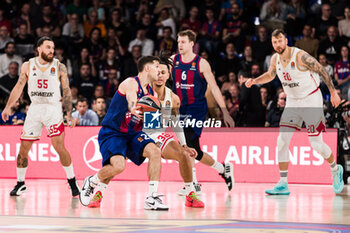 2024-03-01 - Nico Laprovittola of Fc Barcelona during the Turkish Airlines EuroLeague basketball match between FC Barcelona and AS Monaco on March 1, 2024 at Palau Blaugrana in Barcelona, Spain - BASKETBALL - EUROLEAGUE - FC BARCELONA V MONACO - EUROLEAGUE - BASKETBALL