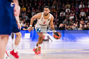 2024-03-01 - Elie Okobo of AS Monaco during the Turkish Airlines EuroLeague basketball match between FC Barcelona and AS Monaco on March 1, 2024 at Palau Blaugrana in Barcelona, Spain - BASKETBALL - EUROLEAGUE - FC BARCELONA V MONACO - EUROLEAGUE - BASKETBALL