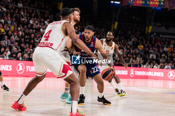 2024-03-01 - Jabari Parker of Fc Barcelona during the Turkish Airlines EuroLeague basketball match between FC Barcelona and AS Monaco on March 1, 2024 at Palau Blaugrana in Barcelona, Spain - BASKETBALL - EUROLEAGUE - FC BARCELONA V MONACO - EUROLEAGUE - BASKETBALL