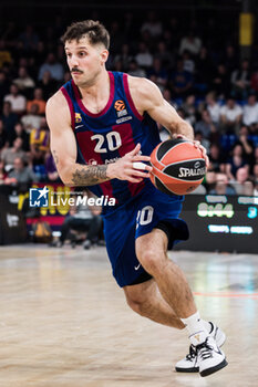 2024-03-01 - Nico Laprovittola of Fc Barcelona during the Turkish Airlines EuroLeague basketball match between FC Barcelona and AS Monaco on March 1, 2024 at Palau Blaugrana in Barcelona, Spain - BASKETBALL - EUROLEAGUE - FC BARCELONA V MONACO - EUROLEAGUE - BASKETBALL