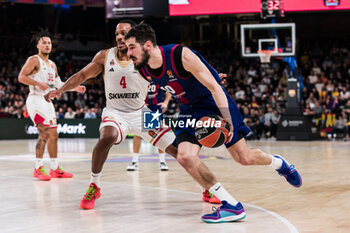 2024-03-01 - Nikola Kalinic of Fc Barcelona during the Turkish Airlines EuroLeague basketball match between FC Barcelona and AS Monaco on March 1, 2024 at Palau Blaugrana in Barcelona, Spain - BASKETBALL - EUROLEAGUE - FC BARCELONA V MONACO - EUROLEAGUE - BASKETBALL