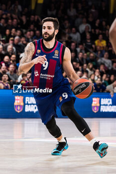 2024-03-01 - Ricky Rubio of Fc Barcelona during the Turkish Airlines EuroLeague basketball match between FC Barcelona and AS Monaco on March 1, 2024 at Palau Blaugrana in Barcelona, Spain - BASKETBALL - EUROLEAGUE - FC BARCELONA V MONACO - EUROLEAGUE - BASKETBALL