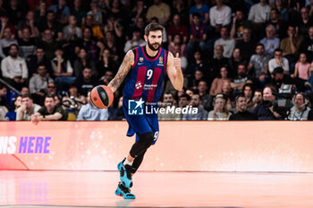2024-03-01 - Ricky Rubio of Fc Barcelona during the Turkish Airlines EuroLeague basketball match between FC Barcelona and AS Monaco on March 1, 2024 at Palau Blaugrana in Barcelona, Spain - BASKETBALL - EUROLEAGUE - FC BARCELONA V MONACO - EUROLEAGUE - BASKETBALL