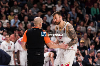 2024-03-01 - Donatas Motiejunas of AS Monaco during the Turkish Airlines EuroLeague basketball match between FC Barcelona and AS Monaco on March 1, 2024 at Palau Blaugrana in Barcelona, Spain - BASKETBALL - EUROLEAGUE - FC BARCELONA V MONACO - EUROLEAGUE - BASKETBALL