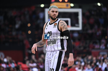 2024-03-07 - 00 Isaia Cordinier of Virtus Segafredo Bologna is playing during the Euroleague, Round 28, match between Olympiacos Piraeus and Virtus Segafredo Bologna at Peace & Friendship Stadium on March 7, 2024, in Piraeus, Greece. - OLYMPIACOS BC VS VIRTUS SEGAFREDO BOLOGNA - EUROLEAGUE - BASKETBALL