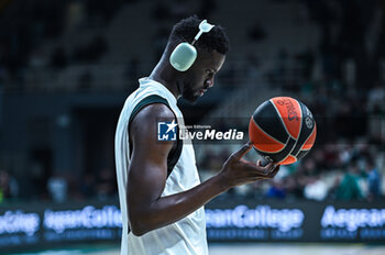2024-03-08 - 19 Youssoupha Fall of LDLC ASVEL Villeurbanne is playing during the Euroleague, Round 28, match between Panathinaikos Athens and LDLC ASVEL Villeurbanne at Oaka Altion Arena on March 8, 2024, in Athens, Greece. - PANATHINAIKOS AKTOR ATHENS VS LDLC ASVEL VILLEURBANNE - EUROLEAGUE - BASKETBALL