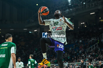 2024-03-08 - 22 Jerian Grant of Panathinaikos Athens is playing during the Euroleague, Round 28, match between Panathinaikos Athens and LDLC ASVEL Villeurbanne at Oaka Altion Arena on March 8, 2024, in Athens, Greece. - PANATHINAIKOS AKTOR ATHENS VS LDLC ASVEL VILLEURBANNE - EUROLEAGUE - BASKETBALL