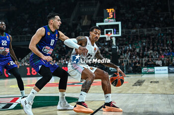 2024-03-08 - 11 Edwin Jackson of LDLC ASVEL Villeurbanne is playing during the Euroleague, Round 28, match between Panathinaikos Athens and LDLC ASVEL Villeurbanne at Oaka Altion Arena on March 8, 2024, in Athens, Greece. - PANATHINAIKOS AKTOR ATHENS VS LDLC ASVEL VILLEURBANNE - EUROLEAGUE - BASKETBALL