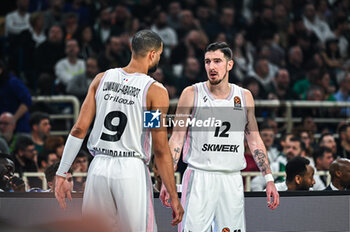 2024-03-08 - 12 Nando De Colo with 9 Timothe Luwawu-Cabarrot of LDLC ASVEL Villeurbanne is playing during the Euroleague, Round 28, match between Panathinaikos Athens and LDLC ASVEL Villeurbanne at Oaka Altion Arena on March 8, 2024, in Athens, Greece. - PANATHINAIKOS AKTOR ATHENS VS LDLC ASVEL VILLEURBANNE - EUROLEAGUE - BASKETBALL