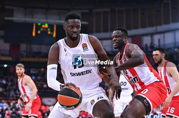 2024-03-21 - Youssoupha Fall of LDLC ASVEL Villeurbanne competing with 10 Moustapha Fall of Olympiacos Piraeus during the Euroleague, Round 31, match between Olympiacos Piraeus and LDLC ASVEL Villeurbanne at Peace & Friendship Stadium on March 21, 2024, in Piraeus, Greece. - OLYMPIACOS PIRAEUS VS LDLC ASVEL VILLEURBANNE - EUROLEAGUE - BASKETBALL