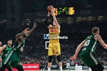 2024-03-22 - 6 Jan Vesely of FC Barcelona is playing during the Euroleague, Round 31, match between Panathinaikos AKTOR Athens and FC Barcelona at Oaka Altion Arena on March 22, 2024, in Athens, Greece. - PANATHINAIKOS AKTOR ATHENS VS FC BARCELONA - EUROLEAGUE - BASKETBALL