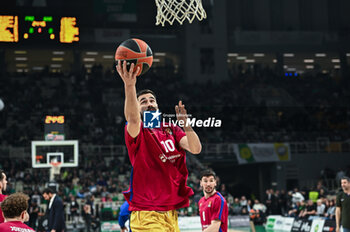 22/03/2024 - 10 Nikola Kalinic of FC Barcelona is playing during the Euroleague, Round 31, match between Panathinaikos AKTOR Athens and FC Barcelona at Oaka Altion Arena on March 22, 2024, in Athens, Greece. - PANATHINAIKOS AKTOR ATHENS VS FC BARCELONA - EUROLEAGUE - BASKET