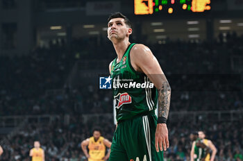22/03/2024 - 44 Konstantinos Mitoglou of Panathinaikos AKTOR Athens is playing during the Euroleague, Round 31, match between Panathinaikos AKTOR Athens and FC Barcelona at Oaka Altion Arena on March 22, 2024, in Athens, Greece. - PANATHINAIKOS AKTOR ATHENS VS FC BARCELONA - EUROLEAGUE - BASKET