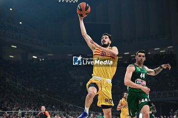 2024-03-22 - 10 Nikola Kalinic of FC Barcelona is playing during the Euroleague, Round 31, match between Panathinaikos AKTOR Athens and FC Barcelona at Oaka Altion Arena on March 22, 2024, in Athens, Greece. - PANATHINAIKOS AKTOR ATHENS VS FC BARCELONA - EUROLEAGUE - BASKETBALL