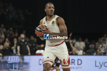 2024-03-28 - Jaron Blossomgame of Monaco during the Turkish Airlines EuroLeague basketball match between LDLC ASVEL Villeurbanne and AS Monaco on March 28, 2024 at LDLC Arena in Decines-Charpieu near Lyon, France - BASKETBALL - EUROLEAGUE - ASVEL V MONACO - EUROLEAGUE - BASKETBALL