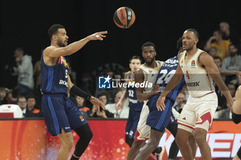 2024-03-28 - Timothe Luwawu-Cabarrot of ASVEL, Jaron Blossomgame of Monaco during the Turkish Airlines EuroLeague basketball match between LDLC ASVEL Villeurbanne and AS Monaco on March 28, 2024 at LDLC Arena in Decines-Charpieu near Lyon, France - BASKETBALL - EUROLEAGUE - ASVEL V MONACO - EUROLEAGUE - BASKETBALL