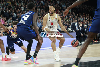 2024-03-28 - Elie OKOBO of Monaco and Mbaye NDIAYE of Lyon during the Turkish Airlines EuroLeague basketball match between LDLC ASVEL Villeurbanne and AS Monaco on March 28, 2024 at LDLC Arena in Decines-Charpieu, France - BASKETBALL - EUROLEAGUE - ASVEL V MONACO - EUROLEAGUE - BASKETBALL