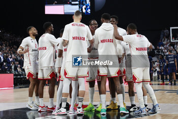 2024-03-28 - Team of Monaco during the Turkish Airlines EuroLeague basketball match between LDLC ASVEL Villeurbanne and AS Monaco on March 28, 2024 at LDLC Arena in Decines-Charpieu, France - BASKETBALL - EUROLEAGUE - ASVEL V MONACO - EUROLEAGUE - BASKETBALL