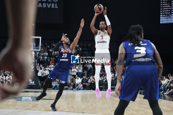 2024-03-28 - Jordan LOYD of Monaco and David LIGHTY of Lyon during the Turkish Airlines EuroLeague basketball match between LDLC ASVEL Villeurbanne and AS Monaco on March 28, 2024 at LDLC Arena in Decines-Charpieu, France - BASKETBALL - EUROLEAGUE - ASVEL V MONACO - EUROLEAGUE - BASKETBALL