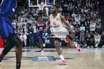 2024-03-28 - Alpha DIALLO of Monaco and Youssoupha FALL of Lyon during the Turkish Airlines EuroLeague basketball match between LDLC ASVEL Villeurbanne and AS Monaco on March 28, 2024 at LDLC Arena in Decines-Charpieu, France - BASKETBALL - EUROLEAGUE - ASVEL V MONACO - EUROLEAGUE - BASKETBALL