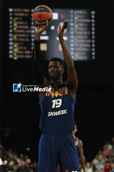 2024-03-28 - Youssoupha FALL of Lyon during the Turkish Airlines EuroLeague basketball match between LDLC ASVEL Villeurbanne and AS Monaco on March 28, 2024 at LDLC Arena in Decines-Charpieu, France - BASKETBALL - EUROLEAGUE - ASVEL V MONACO - EUROLEAGUE - BASKETBALL