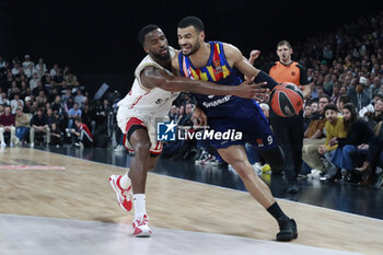 2024-03-28 - Timothe LUWAWU CABARROT of Lyon and Alpha DIALLO of Monaco during the Turkish Airlines EuroLeague basketball match between LDLC ASVEL Villeurbanne and AS Monaco on March 28, 2024 at LDLC Arena in Decines-Charpieu, France - BASKETBALL - EUROLEAGUE - ASVEL V MONACO - EUROLEAGUE - BASKETBALL