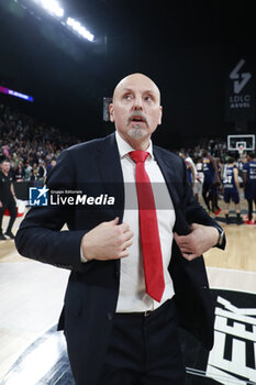 2024-03-28 - Sara OBRADOVIC coach of Monaco during the Turkish Airlines EuroLeague basketball match between LDLC ASVEL Villeurbanne and AS Monaco on March 28, 2024 at LDLC Arena in Decines-Charpieu, France - BASKETBALL - EUROLEAGUE - ASVEL V MONACO - EUROLEAGUE - BASKETBALL