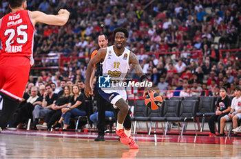 2024-04-12 - 11 Nigel Hayes-Davis of Fenerbahce Beko Istanbul is playing during the Euroleague, Round 34, match between Olympiacos Piraeus and Fenerbahce Beko Istanbul at Peace & Friendship Stadium on April 12, 2024, in Piraeus, Greece. - OLYMPIACOS PIRAEUS VS FENERBAHCE BEKO ISTANBUL - EUROLEAGUE - BASKETBALL