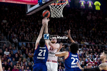 24/04/2024 - Ignas Brazdeikis of Olympiacos during the Turkish Airlines EuroLeague basketball match between FC Barcelona and Olympiacos Piraeus on April 24, 2024 at Palau Blaugrana in Barcelona, Spain - BASKETBALL - EUROLEAGUE - BARCELONA V OLYMPIACOS PIRAEUS - EUROLEAGUE - BASKET