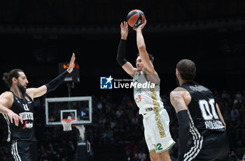 2024-10-15 - Edgar Ulanovas (Zalgiris) during the basketball Turkish Airlines Euroleague match between Virtus Segafredo Bologna and Zalgiris Kaunas at the Unipol Arena, Casalecchio (Bologna), Italy, October 15, 2024 - photo: Michele Nucci - SEGAFREDO VIRTUS BOLOGNA VS ZALGIRIS KAUNAS - EUROLEAGUE - BASKETBALL