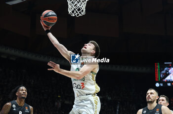 2024-10-15 - Dovydas Giedraitis (Zalgiris) during the basketball Turkish Airlines Euroleague match between Virtus Segafredo Bologna and Zalgiris Kaunas at the Unipol Arena, Casalecchio (Bologna), Italy, October 15, 2024 - photo: Michele Nucci - SEGAFREDO VIRTUS BOLOGNA VS ZALGIRIS KAUNAS - EUROLEAGUE - BASKETBALL