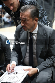 2024-10-15 - Luca Banchi, head coach of Virtus Bologna during the basketball Turkish Airlines Euroleague match between Virtus Segafredo Bologna and Zalgiris Kaunas at the Unipol Arena, Casalecchio (Bologna), Italy, October 15, 2024 - photo: Michele Nucci - SEGAFREDO VIRTUS BOLOGNA VS ZALGIRIS KAUNAS - EUROLEAGUE - BASKETBALL