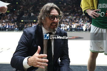 2024-10-15 - Andrea Trincheri, head coah of Zalgiris Kaunas during the basketball Turkish Airlines Euroleague match between Virtus Segafredo Bologna and Zalgiris Kaunas at the Unipol Arena, Casalecchio (Bologna), Italy, October 15, 2024 - photo: Michele Nucci - SEGAFREDO VIRTUS BOLOGNA VS ZALGIRIS KAUNAS - EUROLEAGUE - BASKETBALL