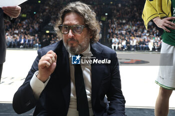 2024-10-15 - Andrea Trincheri, head coah of Zalgiris Kaunas during the basketball Turkish Airlines Euroleague match between Virtus Segafredo Bologna and Zalgiris Kaunas at the Unipol Arena, Casalecchio (Bologna), Italy, October 15, 2024 - photo: Michele Nucci - SEGAFREDO VIRTUS BOLOGNA VS ZALGIRIS KAUNAS - EUROLEAGUE - BASKETBALL