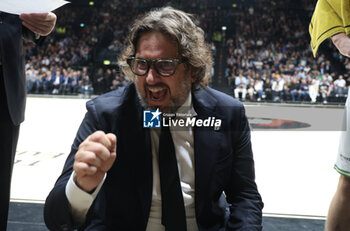 2024-10-15 - Andrea Trincheri, head coah of Zalgiris Kaunas during the basketball Turkish Airlines Euroleague match between Virtus Segafredo Bologna and Zalgiris Kaunas at the Unipol Arena, Casalecchio (Bologna), Italy, October 15, 2024 - photo: Michele Nucci - SEGAFREDO VIRTUS BOLOGNA VS ZALGIRIS KAUNAS - EUROLEAGUE - BASKETBALL