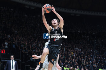 2024-10-15 - Alessandro Pajola (Virtus Bologna) during the basketball Turkish Airlines Euroleague match between Virtus Segafredo Bologna and Zalgiris Kaunas at the Unipol Arena, Casalecchio (Bologna), Italy, October 15, 2024 - photo: Michele Nucci - SEGAFREDO VIRTUS BOLOGNA VS ZALGIRIS KAUNAS - EUROLEAGUE - BASKETBALL