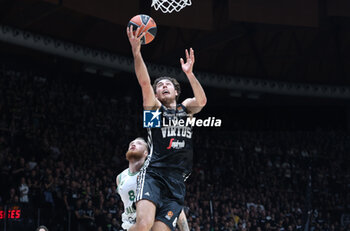 2024-10-15 - Alessandro Pajola (Virtus Bologna) during the basketball Turkish Airlines Euroleague match between Virtus Segafredo Bologna and Zalgiris Kaunas at the Unipol Arena, Casalecchio (Bologna), Italy, October 15, 2024 - photo: Michele Nucci - SEGAFREDO VIRTUS BOLOGNA VS ZALGIRIS KAUNAS - EUROLEAGUE - BASKETBALL