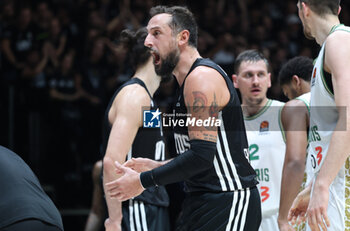 2024-10-15 - Marco Belinelli (Virtus Bologna) during the basketball Turkish Airlines Euroleague match between Virtus Segafredo Bologna and Zalgiris Kaunas at the Unipol Arena, Casalecchio (Bologna), Italy, October 15, 2024 - photo: Michele Nucci - SEGAFREDO VIRTUS BOLOGNA VS ZALGIRIS KAUNAS - EUROLEAGUE - BASKETBALL