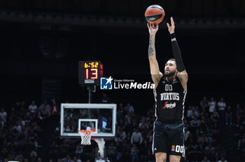 2024-10-15 - Isaia Cordinier (Virtus Bologna) during the basketball Turkish Airlines Euroleague match between Virtus Segafredo Bologna and Zalgiris Kaunas at the Unipol Arena, Casalecchio (Bologna), Italy, October 15, 2024 - photo: Michele Nucci - SEGAFREDO VIRTUS BOLOGNA VS ZALGIRIS KAUNAS - EUROLEAGUE - BASKETBALL