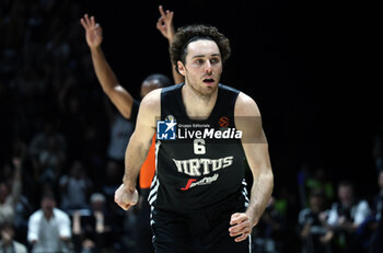 2024-10-15 - Alessandro Pajola (Virtus Bologna) during the basketball Turkish Airlines Euroleague match between Virtus Segafredo Bologna and Zalgiris Kaunas at the Unipol Arena, Casalecchio (Bologna), Italy, October 15, 2024 - photo: Michele Nucci - SEGAFREDO VIRTUS BOLOGNA VS ZALGIRIS KAUNAS - EUROLEAGUE - BASKETBALL